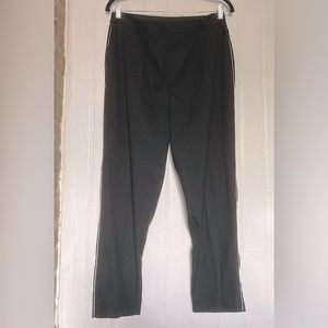 *3 for $20* Ellos trousers, 14P, black with white piped stripe down outer seams.